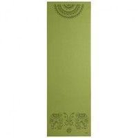 Коврик для йоги Bodhi Leela Слоны, оливково-зеленый