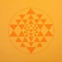 Коврик для йоги Bodhi Leela Янтра, желтый