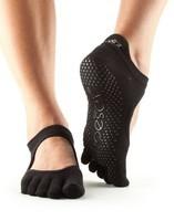 Носки для йоги ToeSox Grip Full Toe Bellarina (Black)
