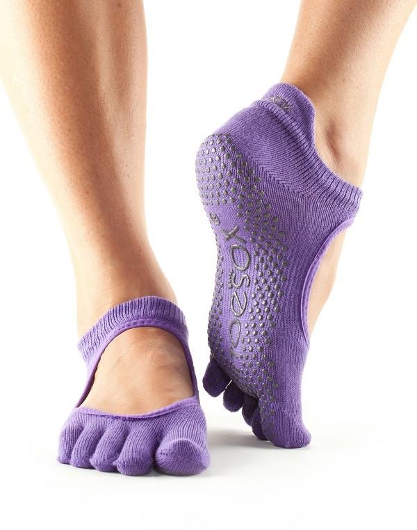 Носки для йоги ToeSox Grip Full Toe Bellarina (Light Purple)