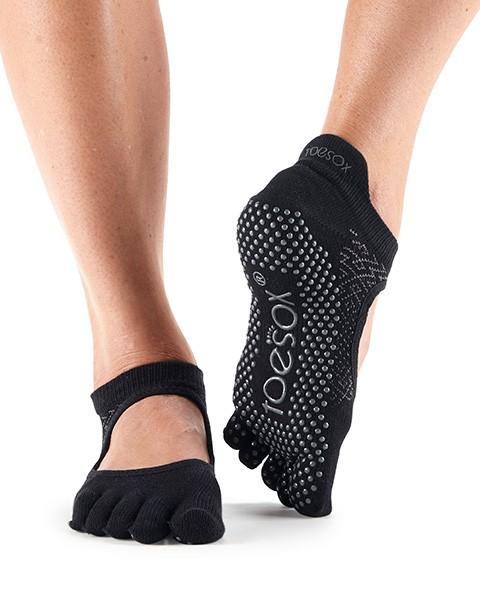 Носки для йоги ToeSox Grip Full Toe Bellarina (Onyx)