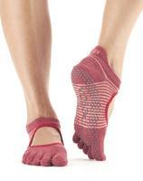 Носки для йоги ToeSox Grip Full Toe Bellarina (Persimmon Stripe)