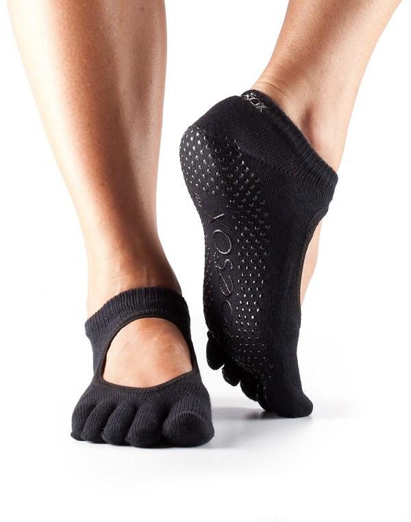 Носки для йоги ToeSox Grip Full Toe Bella (Black)