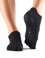 Носки для йоги ToeSox Grip Full Toe Low Rise (nightlife)