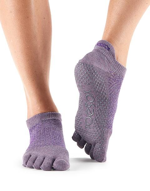 Носки для йоги ToeSox Grip Full Toe Low Rise (Opal)