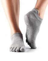 Носки для йоги ToeSox Grip Full Toe Low Rise (Heather Grey)