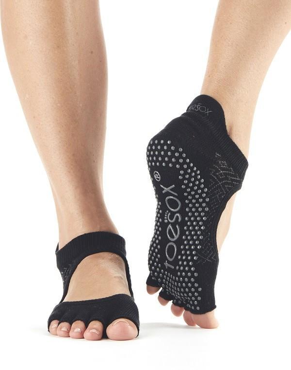 Носки для йоги ToeSox Grip Half Toe Bellarina (Onyx)