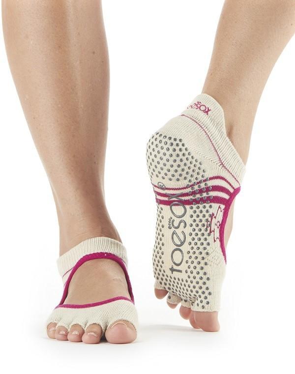 Носки для йоги ToeSox Grip Half Toe Bellarina (Ritual) M размер