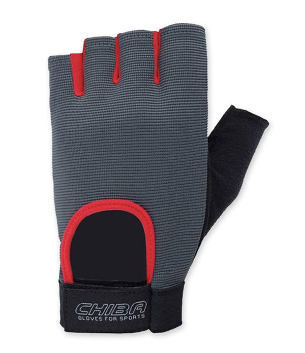 Спортивные перчатки Chiba Fit 40416 Dk.grey/Red