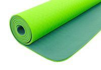 Коврик для фитнеса и йоги TPE+TC 6 мм двухслойный SP-Planeta FI-3046-11 салатовый-зеленый