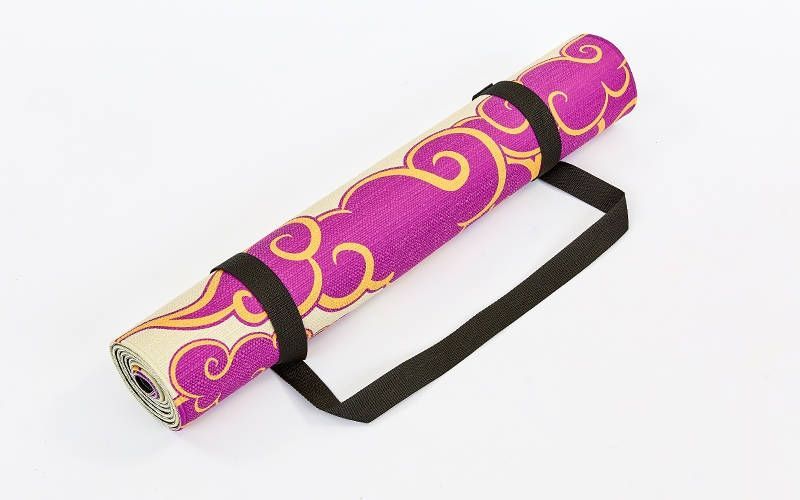 Коврик для йоги Джутовый (Yoga mat) 2-х слойный 3мм FI-7157-7