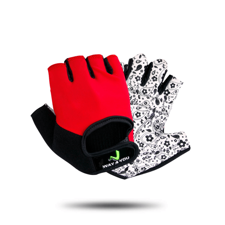 Перчатки для фитнеса женские Way4you-Red M