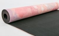Коврик для йоги Замшевый каучуковый двухслойный 3мм Record FI-5662-45 (лиловый) 