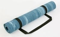 Коврик для йоги PU 4мм Record FI-8308-1 (голубой)