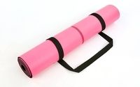 Коврик для йоги с разметкой PU 5 мм Record FI-8307-2 Розовый