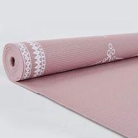 Коврик для йоги и фитнеса PVC двухслойный 4 мм SP-Planeta Flower FI-0179-1 Пудровый