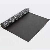 Коврик для йоги и фитнеса PVC двухслойный 4 мм SP-Planeta Cloth FI-0183-1 Черный