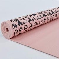 Коврик для йоги и фитнеса PVC двухслойный 4 мм SP-Planeta Cloth FI-0183-2 Пудровый