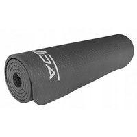 Коврик (мат) для йоги и фитнеса текстурированный SportVida NBR 1 см SV-HK0070 Grey