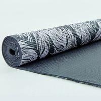 Коврик для йоги и фитнеса PVC двухслойный 4 мм SP-Planeta Feather FI-0181-1 Черный
