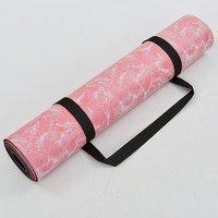 Коврик для фитнеса и йоги PU 5 мм FI-0566 Розовый