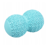 Массажный мяч двойной SportVida Massage Duoball 10 x 18 см SV-HK0236 Sky Blue