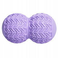 Массажный мяч двойной SportVida Massage Duoball 10 x 18 см SV-HK0235 Purple