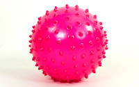 Мяч массажный для фитнеса 23 см BA-3402 (фиолетовый, синий, розовый)
