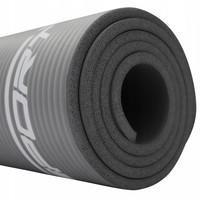 Коврик (мат) для йоги и фитнеса SportVida NBR 1 см SV-HK0247 Grey