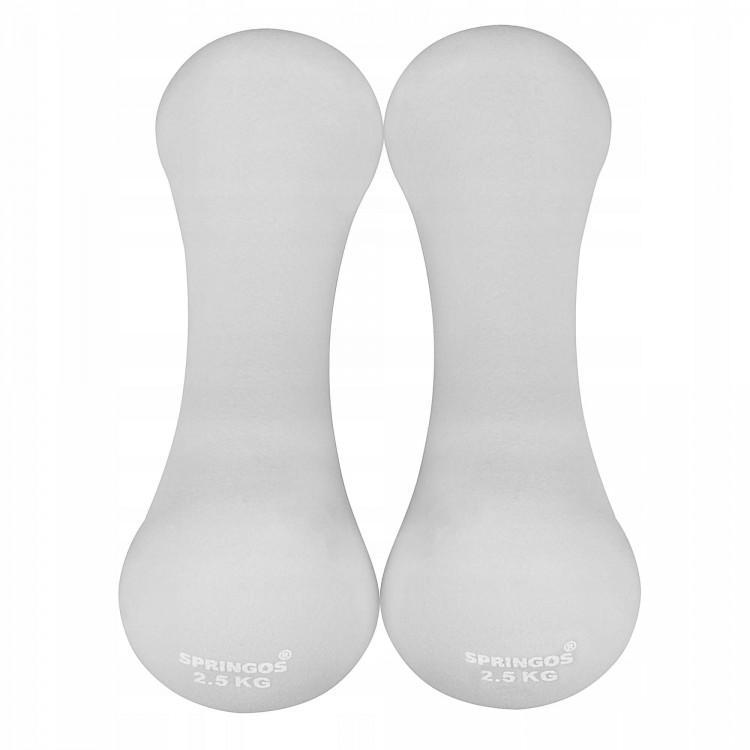 Гантели виниловые Springos 2 x 2.5 кг FA1041