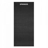 Коврик (мат) для йоги и фитнеса Springos PVC 4 мм YG0007 Black