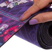 Коврик для йоги Замшевый каучуковый двухслойный 3мм Record FI-5662-54 темно-фиолетовый