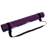Коврик для йоги Замшевый каучуковый двухслойный 3мм Record FI-5662-54 темно-фиолетовый