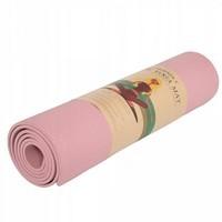 Коврик (мат) для йоги и фитнеса Springos TPE 6 мм YG0018 Pink