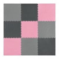 Мат-пазл (ласточкин хвост) 4FIZJO Mat Puzzle EVA 180 x 180 x 1 cм 4FJ0157 Black/Grey/Pink