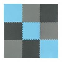 Мат-пазл (ласточкин хвост) 4FIZJO Mat Puzzle EVA 180 x 180 x 1 cм 4FJ0156 Black/Grey/Light Blue