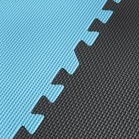 Мат-пазл (ласточкин хвост) 4FIZJO Mat Puzzle EVA 180 x 180 x 1 cм 4FJ0156 Black/Grey/Light Blue