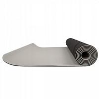 Коврик (мат) для йоги и фитнеса Springos TPE 6 мм YG0013 Black/Grey