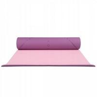 Коврик (мат) для йоги и фитнеса Springos TPE 6 мм YG0015 Purple/Pink