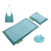 Коврик акупунктурный с подушкой 4FIZJO Eco Mat Аппликатор Кузнецова 68 x 42 см 4FJ0180 Turquoise