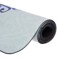 Коврик для йоги Замшевый каучуковый двухслойный 3мм Record FI-5662-58 (мятный-синий)