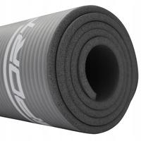 Коврик (мат) для йоги и фитнеса SportVida NBR 1.5 см SV-HK0249 Grey
