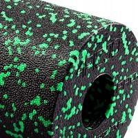 Массажный ролик (валик, роллер) гладкий 4FIZJO EPP PRO+ 45 x 14.5 см 4FJ0088 Black/Green