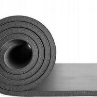 Коврик (мат) для йоги и фитнеса Springos NBR 1.5 см YG0001 Grey