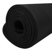 Коврик (мат) для йоги и фитнеса Springos NBR 1.5 см YG0029 Black