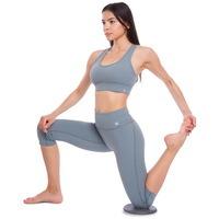 Подставка под колено и локоть для йоги FI-1585 (PU, р-р 20см x 2см, серый) 1 шт