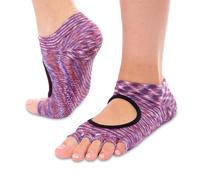 Носки для йоги с открытыми пальцами SP-Planeta FI-0438-1 (полиэстер, хлопок, р-р 36-41, Бордовые)