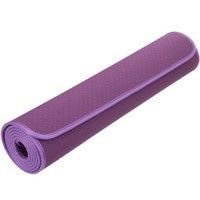 Коврик для фитнеса и йоги TPE 6 мм с кантом SP-Planeta FI-1772 Темно фиолетовый