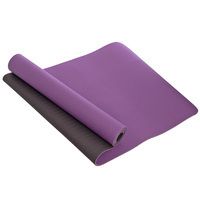 Коврик для фитнеса и йоги TPE+TC 6 мм двухслойный SP-Planeta FI-3046-17 Фиолетовый-черный