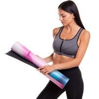 Коврик для йоги Замшевый Record FI-3391-4 (размер 1,83мx0,61мx3мм) Радужный разноцветный